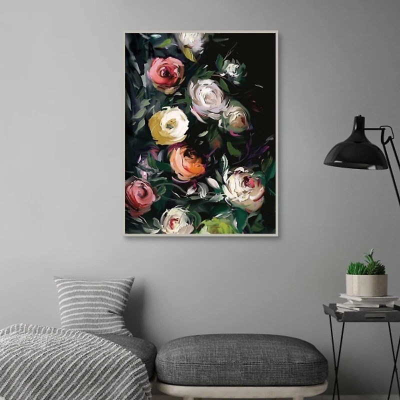 Rosarium Framed Canvas Art Print
