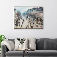 Boulevard Montmartre Framed Canvas Art Print