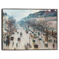 Boulevard Montmartre Framed Canvas Art Print