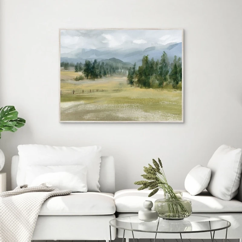 Valley Retreat Framed Canvas Art Print