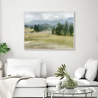 Valley Retreat Framed Canvas Art Print