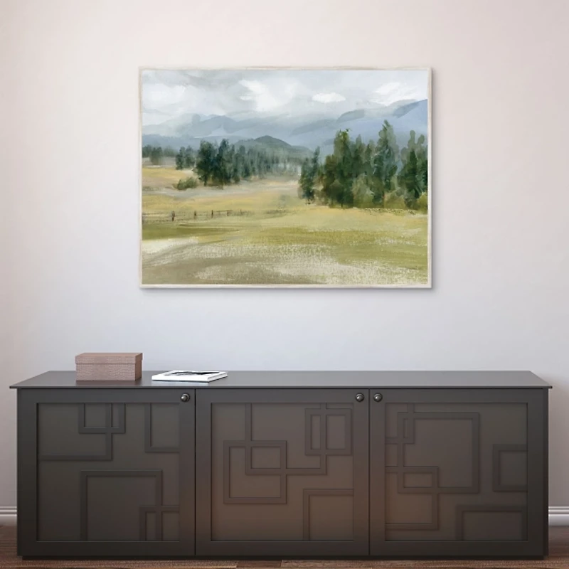 Valley Retreat Framed Canvas Art Print