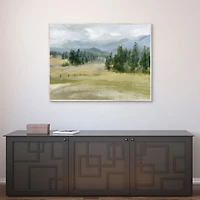 Valley Retreat Framed Canvas Art Print