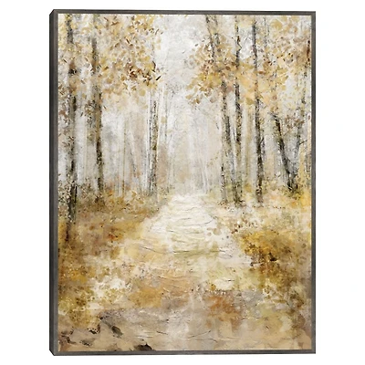 Glistening Forest Framed Canvas Art Print