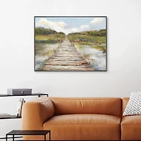 Marsh Walk Framed Canvas Art Print