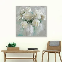 Be Still Floral Framed Canvas Art Print