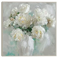 Be Still Floral Framed Canvas Art Print