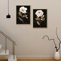 White Roses Framed Art Prints, Set of 2