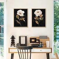 White Roses Framed Art Prints, Set of 2
