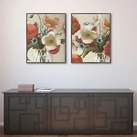 Poppy Time Framed Art Prints, Set of 2