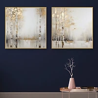 Touch of Gold Framed Art Prints, Set of 2