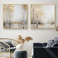 Touch of Gold Framed Art Prints, Set of 2