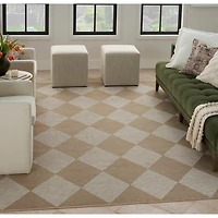 Jute Diamond Washable Area Rug