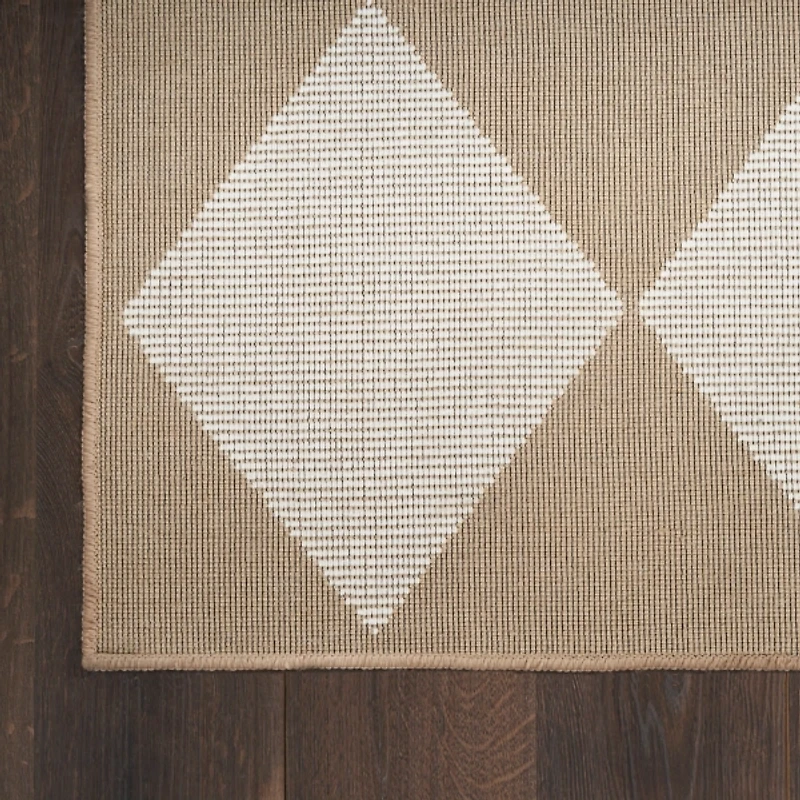 Jute Diamond Washable Area Rug
