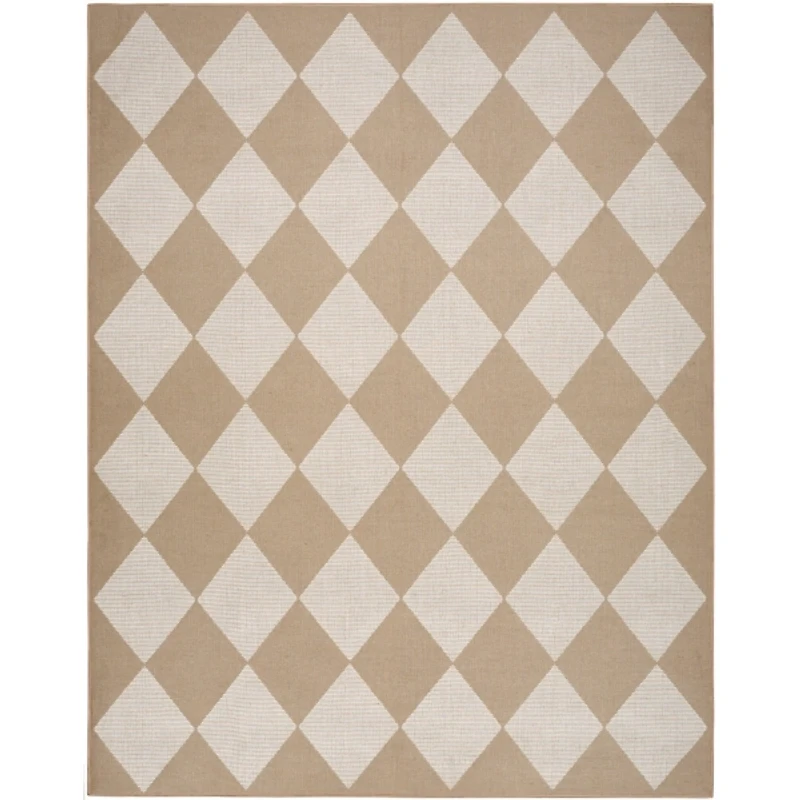 Jute Diamond Washable Area Rug