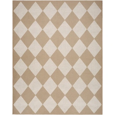 Jute Diamond Washable Area Rug, 5x7