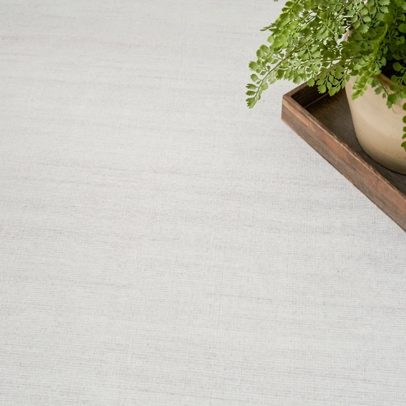 Solid Gray Washable Area Rug