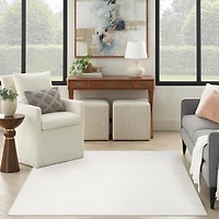 Solid Gray Washable Area Rug