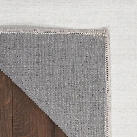 Solid Gray Washable Area Rug