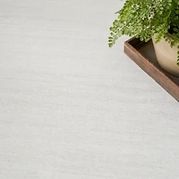 Solid Gray Washable Area Rug, 8x10