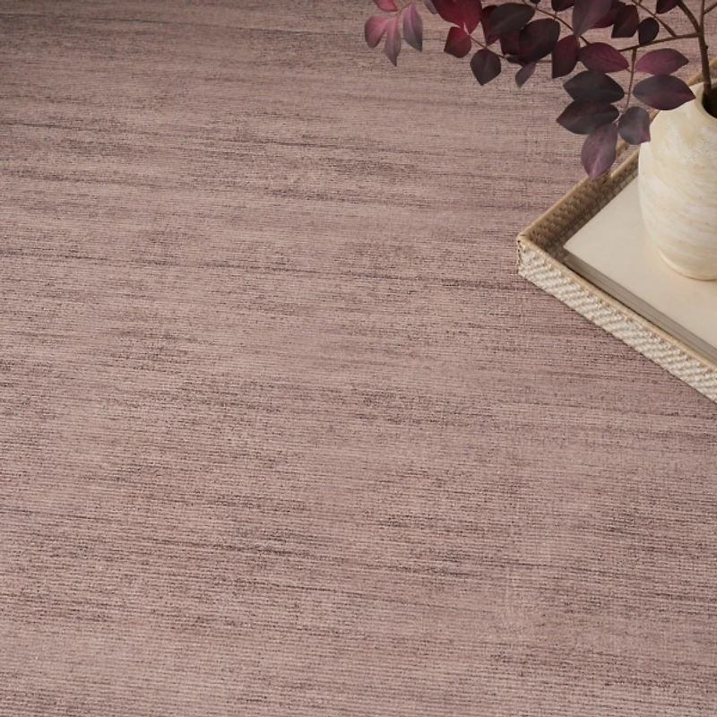 Solid Natural Washable Area Rug, 8x10