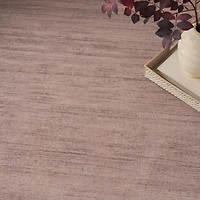 Solid Natural Washable Area Rug, 8x10