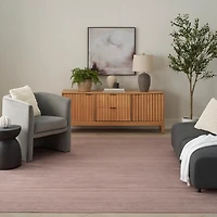 Solid Natural Washable Area Rug, 8x10