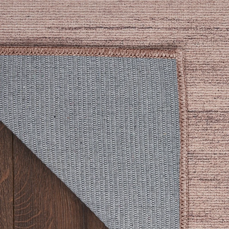 Solid Natural Washable Area Rug, 8x10