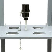 Gray Creekwood 3-Tier Shelf Floor Lamp