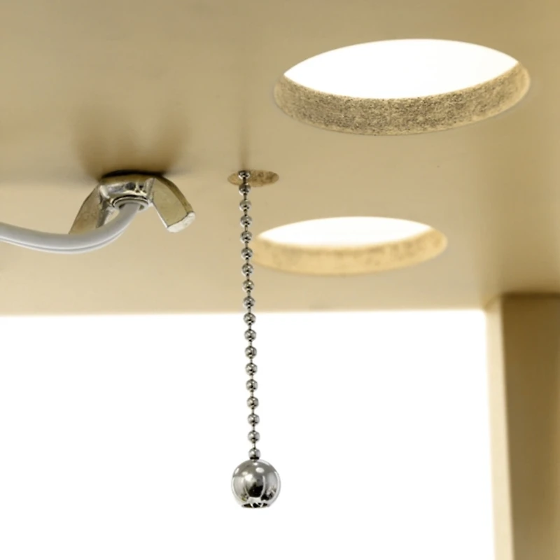 Tan Creekwood 3-Tier Shelf Floor Lamp