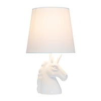 Iridescent Glitter Unicorn Kids Table Lamp