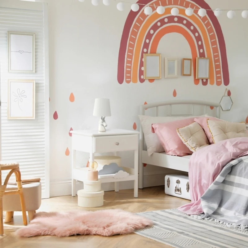 Iridescent Glitter Unicorn Kids Table Lamp