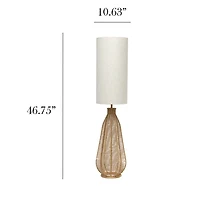 Natural Rattan Wicker Floor Lamp