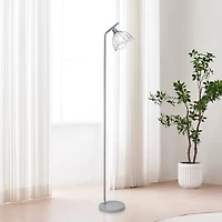 Metal Wavy Wire Cage Floor Lamp