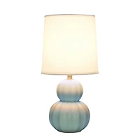 Ceramic Stacked Gourd Petite Table Lamp