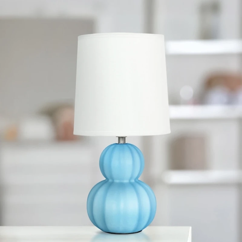 Ceramic Stacked Gourd Petite Table Lamp