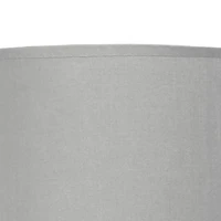 Gray Ceramic Boho Pattern Table Lamp