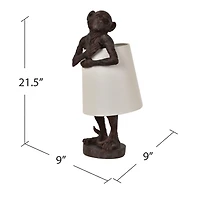 Brown Monkey Table Lamp