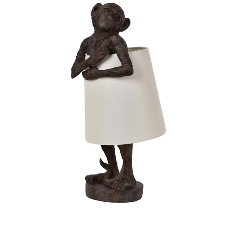 Brown Monkey Table Lamp