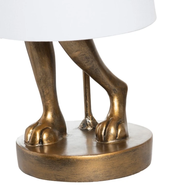 Gold Rabbit Table Lamp