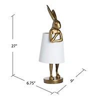 Gold Rabbit Table Lamp