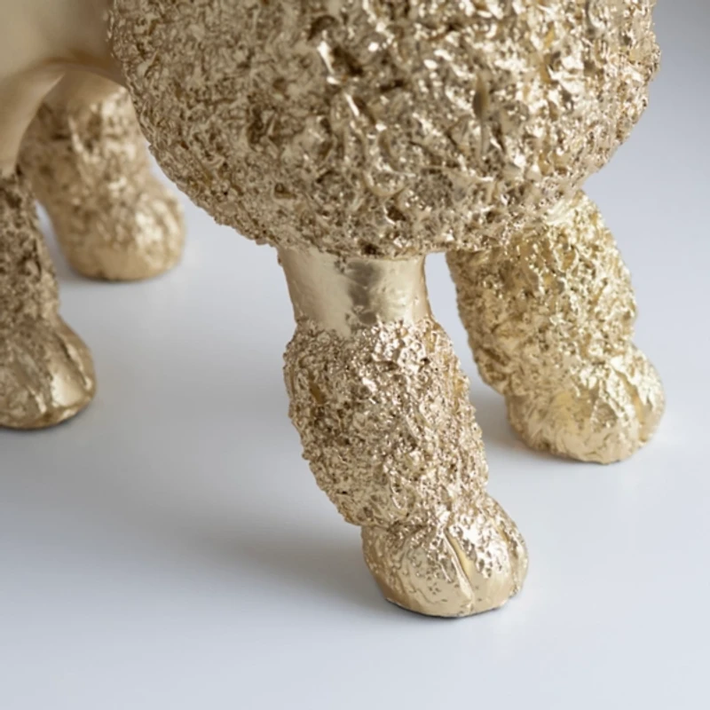 Gold Poodle Table Lamp