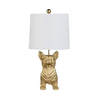 Gold Corgi Table Lamp