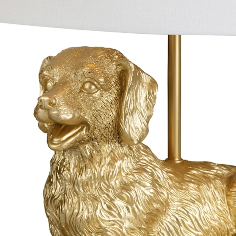 Gold Retriever Table Lamp