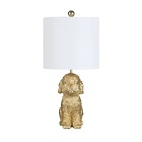 Gold Doodle Table Lamp