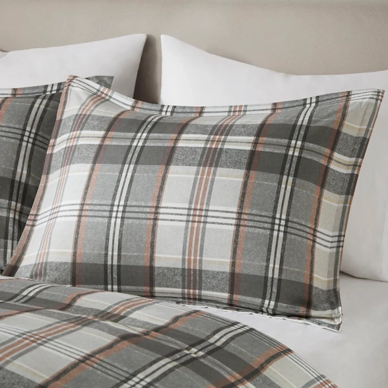 Gray Plaid Liam 4-pc. Twin/Twin XL Comforter Set