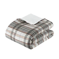 Gray Plaid Liam 4-pc. Twin/Twin XL Comforter Set