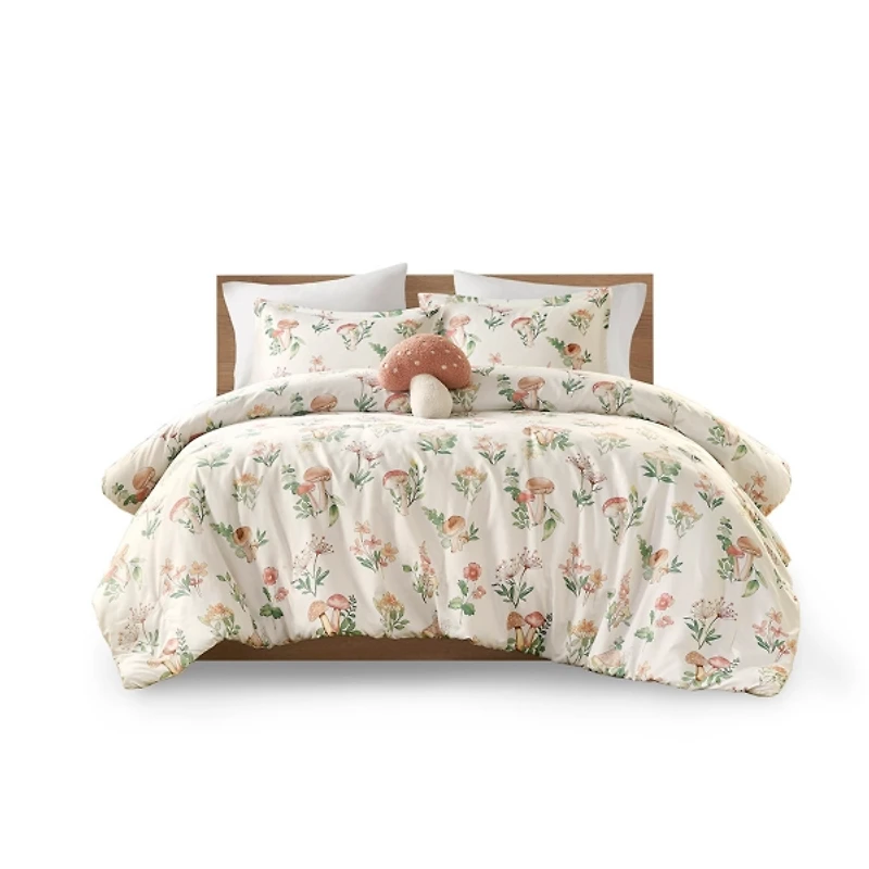 Mushroom Garden 4-pc. Full/Queen Comforter Set