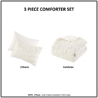 Ivory Animal Print 3-pc. Full/Queen Comforter Set