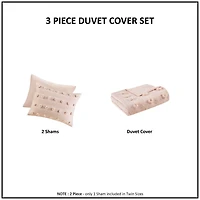 Pink Jacquard Twin/Twin XL 2-pc. Duvet Cover Set